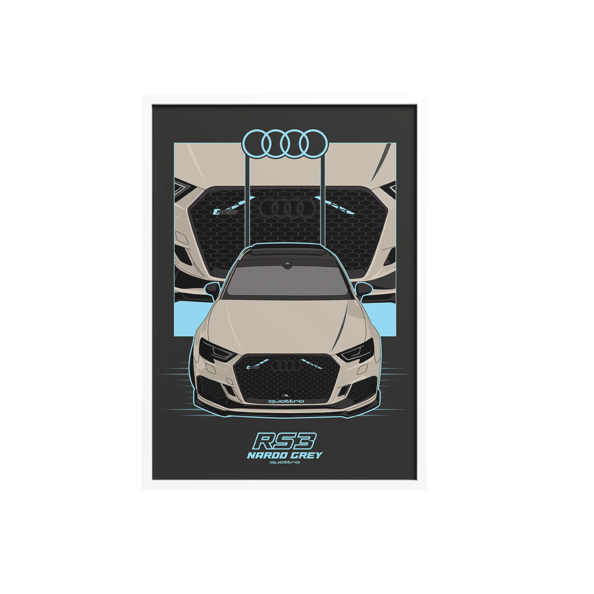 quadro-audi-rs3-white quadro-audi-rs3-white