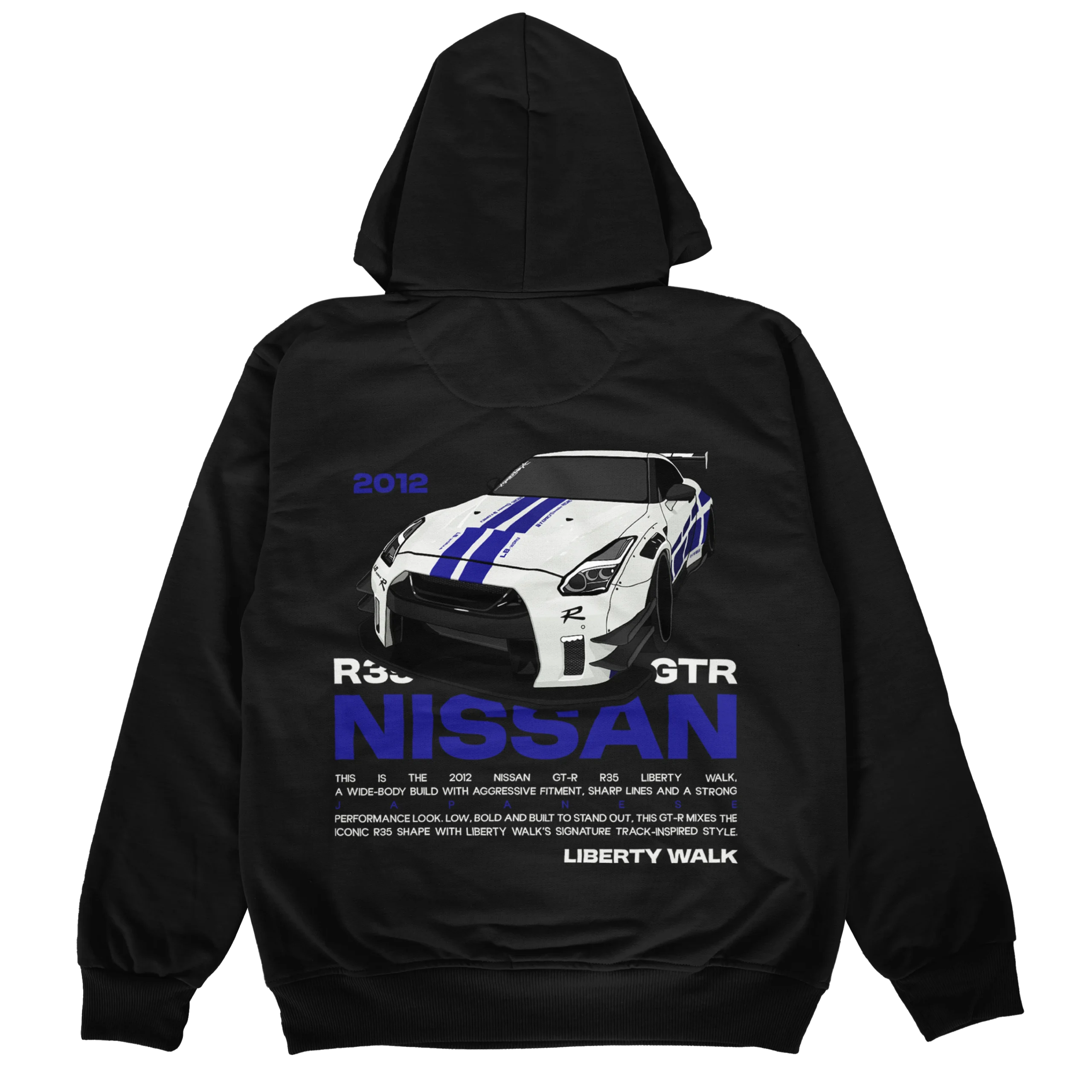 hoodie-nissan-gtr-r35-liberty-walk-black