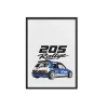 poster-205-rallye-white-black poster-205-rallye-white-black