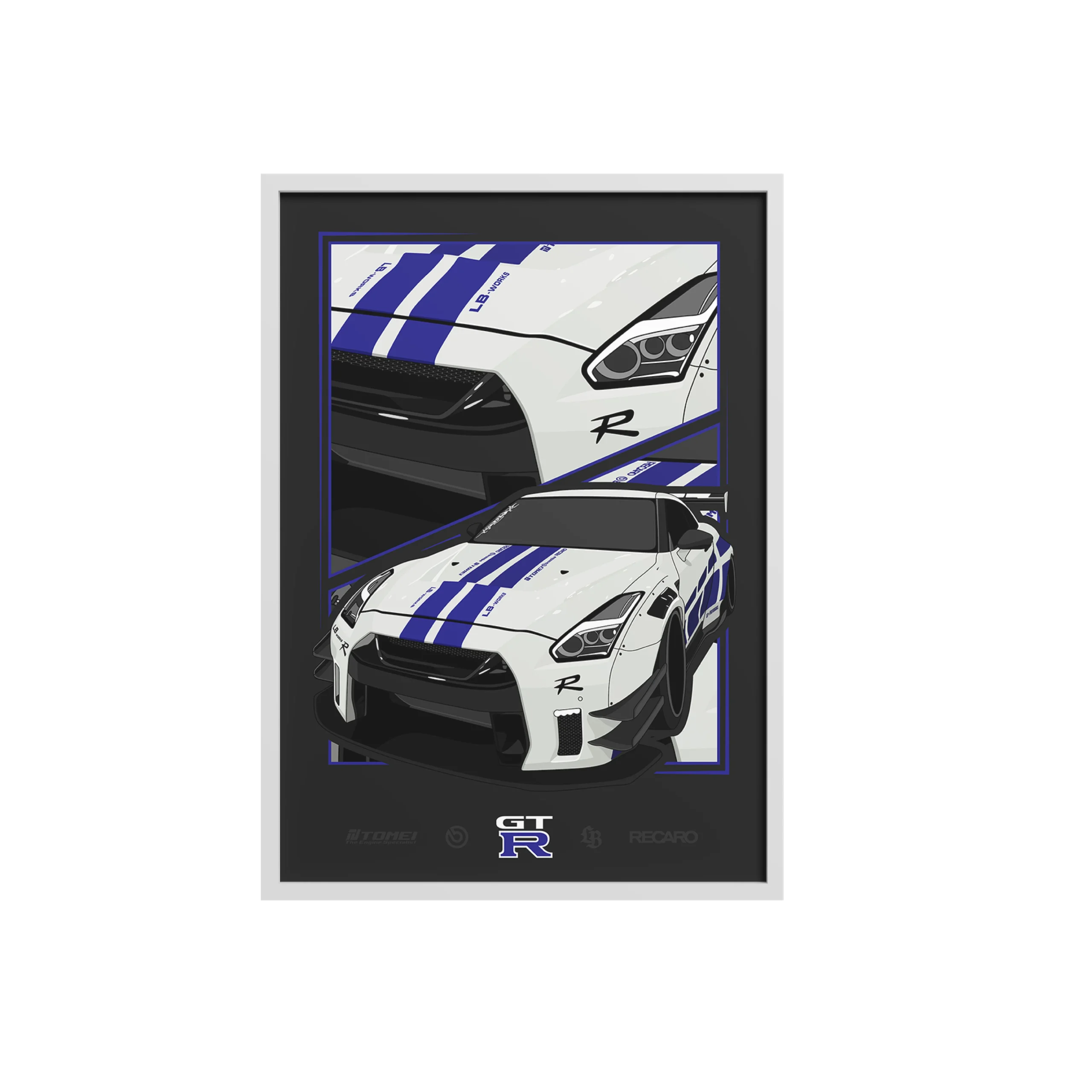 poster-nissan-gtr-r35-white poster-nissan-gtr-r35-white