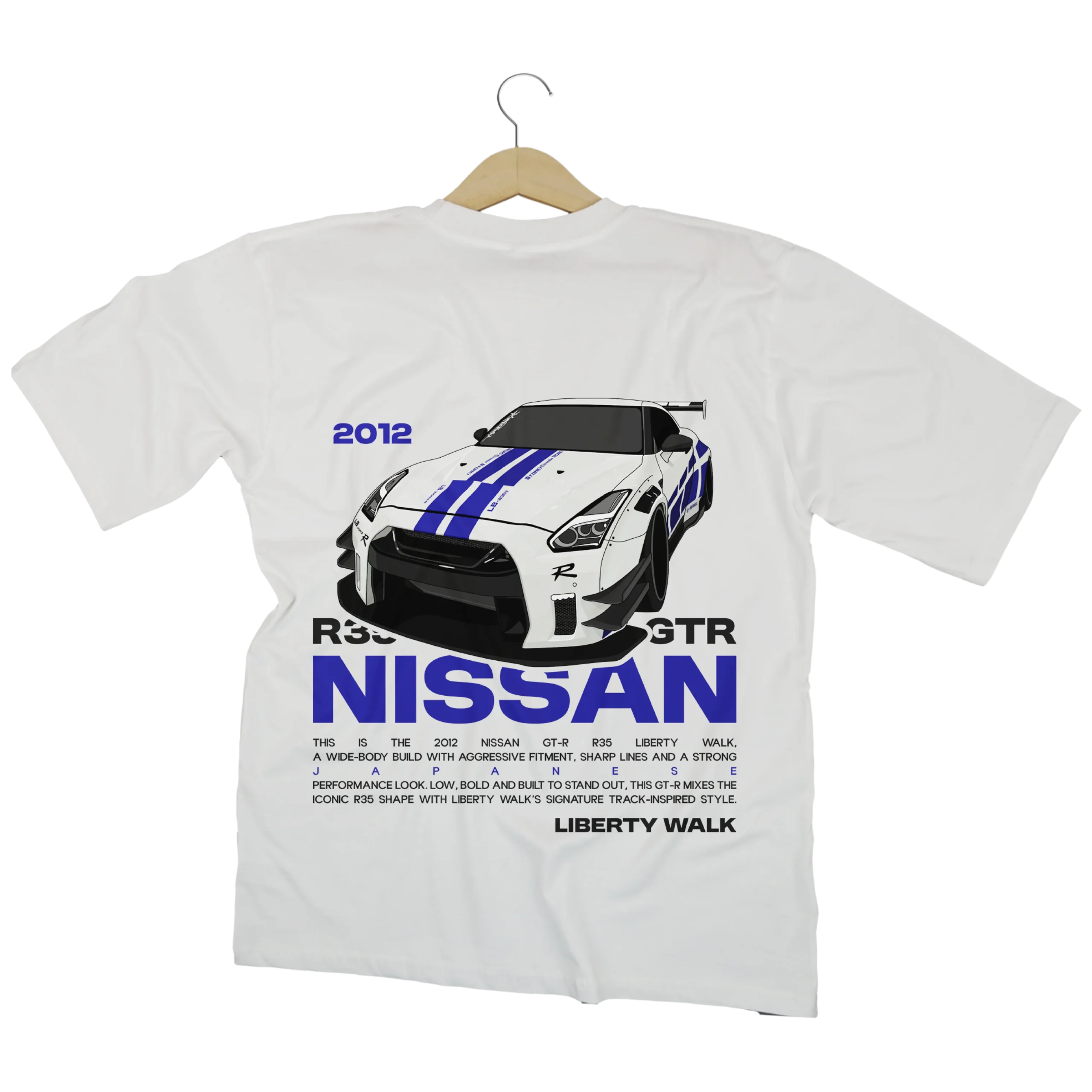 tshirt-nissan-gtr-r35-liberty-walk-white tshirt-nissan-gtr-r35-liberty-walk-white